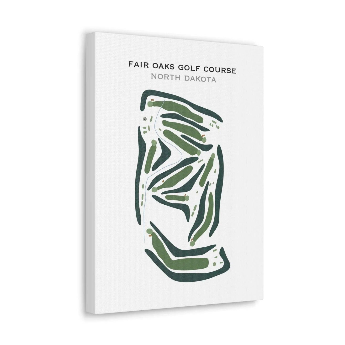 Fair Oaks Golf Course, North Dakota - Printed Golf Course