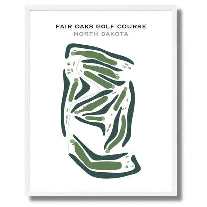 Fair Oaks Golf Course, North Dakota - Printed Golf Course