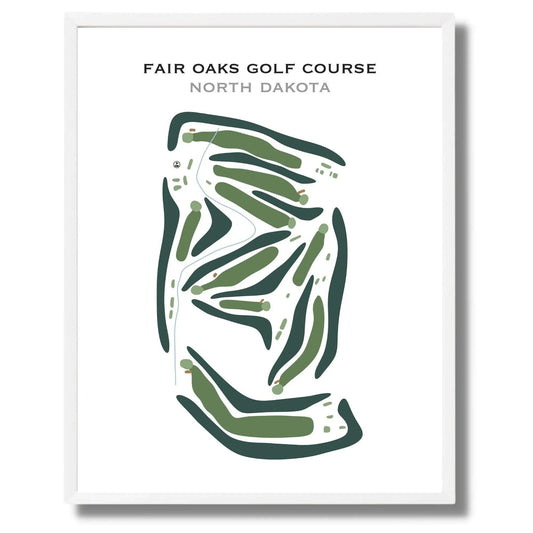 Fair Oaks Golf Course, North Dakota - Printed Golf Course