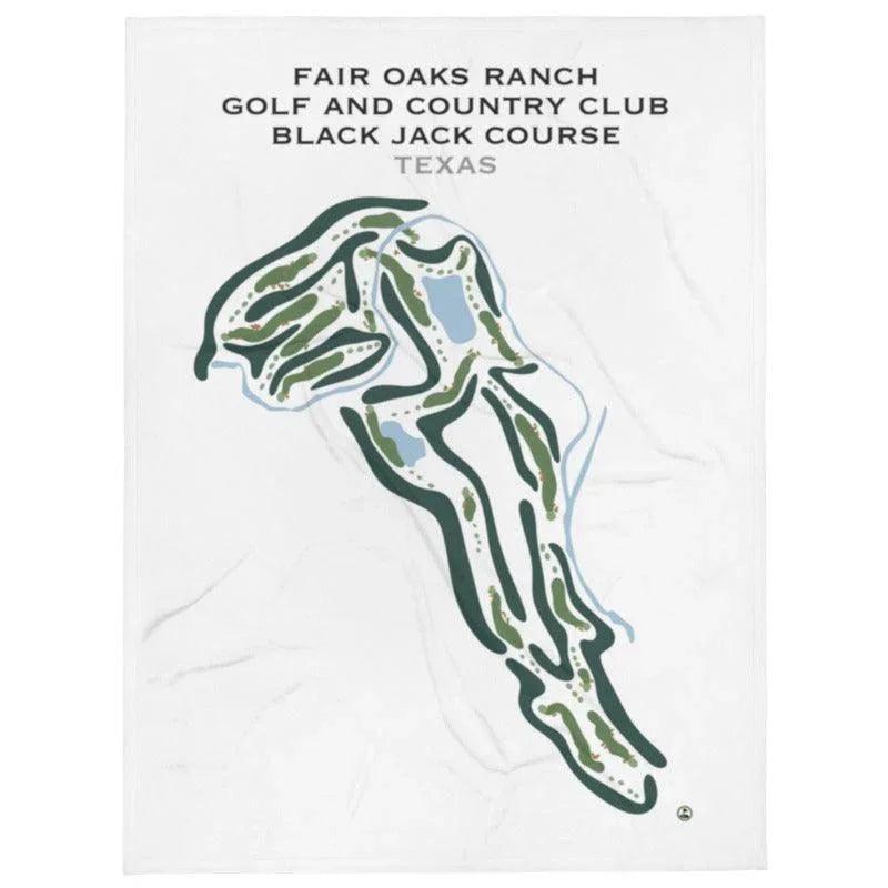 Fair Oaks Ranch Golf & Country Club Black Jack Course, Texas - Printed Golf Courses
