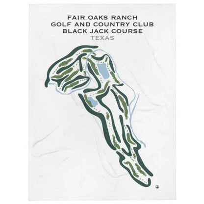 Fair Oaks Ranch Golf & Country Club Black Jack Course, Texas - Printed Golf Courses