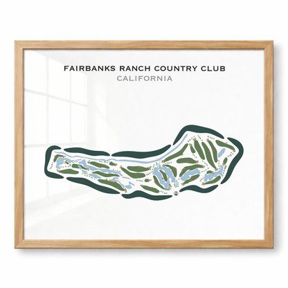 Fairbanks Ranch Country Club, California - Printed Golf Courses