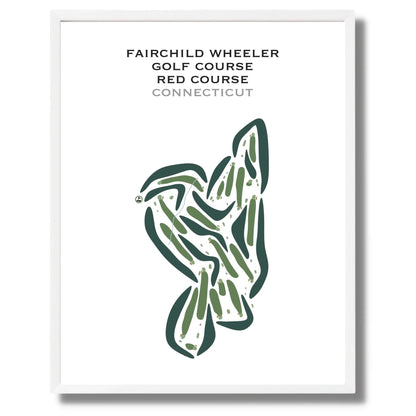Fairchild Wheeler Golf Course - Red Course, Connecticut - Printed Golf Courses