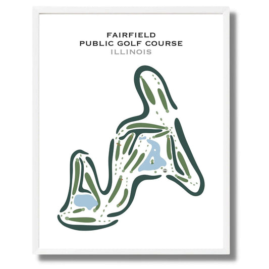 Fairfield Public Golf Course, Illinois - Printed Golf Courses