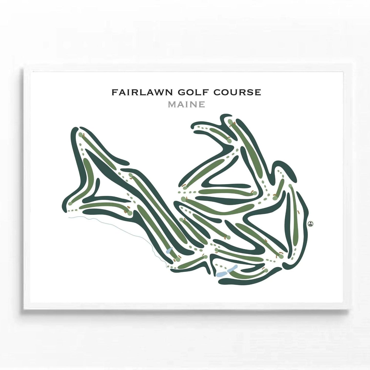 Fairlawn Golf Course, Maine - Printed Golf Courses