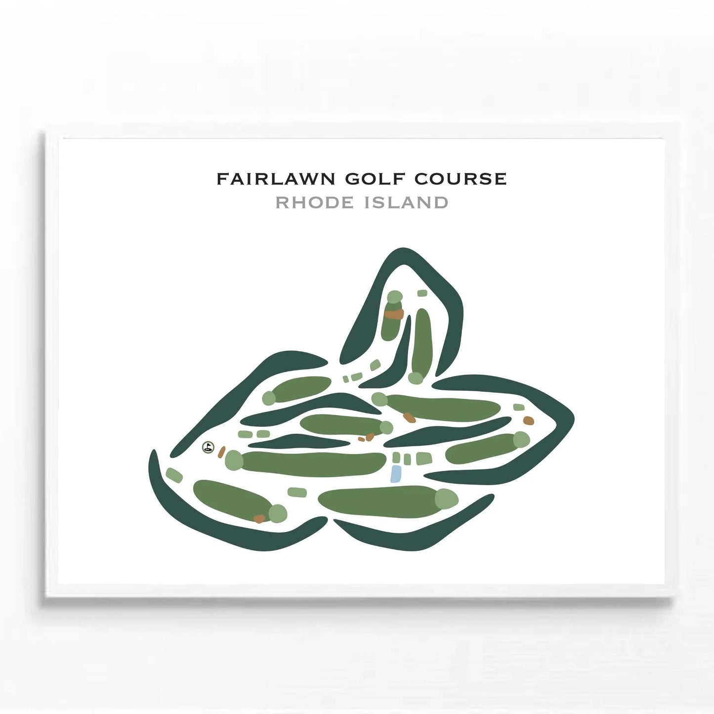 Fairlawn Golf Course, Rhode Island - Printed Golf Courses