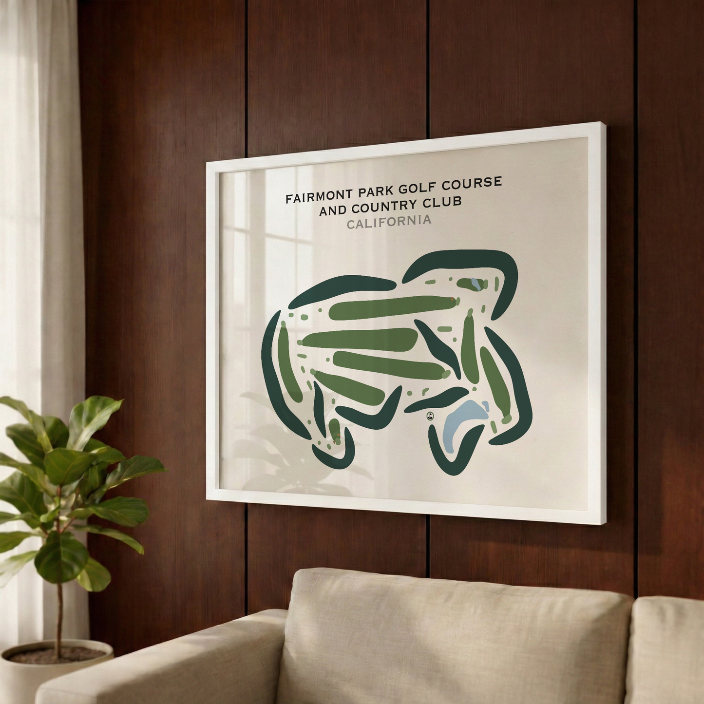 Fairmont Park Golf Course & Country Club, California - Printed Golf Courses