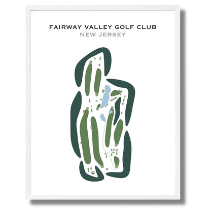 Fairway Valley Golf Club, New Jersey - Printed Golf Courses