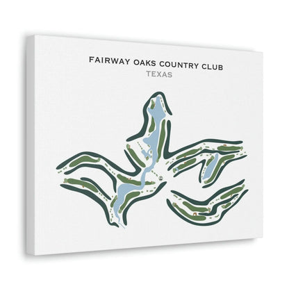 Fairway Oaks Country Club, Texas - Printed Golf Courses