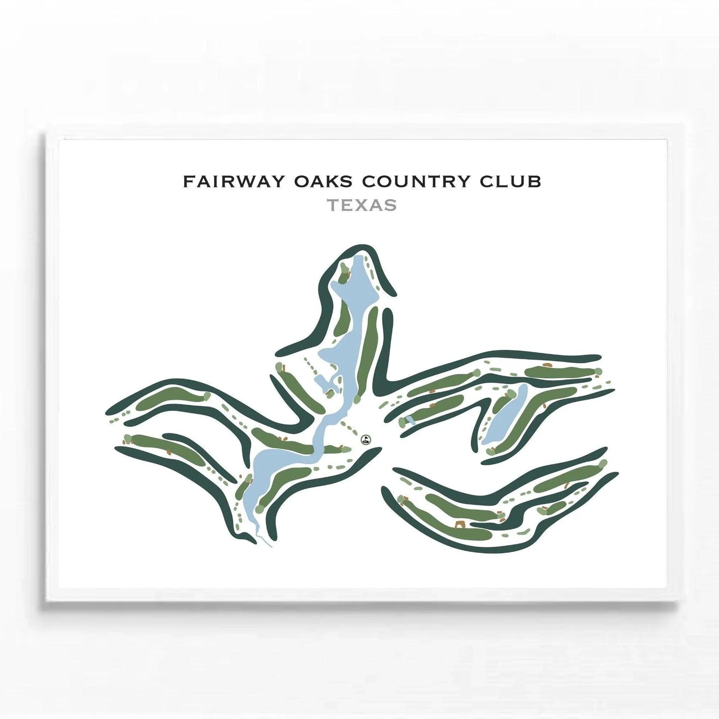 Fairway Oaks Country Club, Texas - Printed Golf Courses