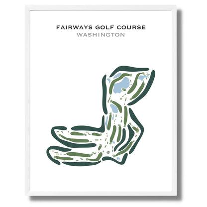 Fairways Golf Course, Washington - Printed Golf Course