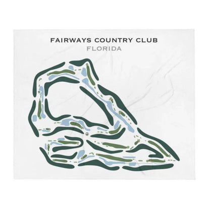 Fairways Country Club, Florida - Printed Golf Course