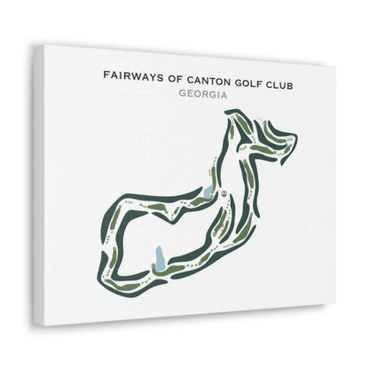 Fairways of Canton Golf Club, Georgia - Printed Golf Courses