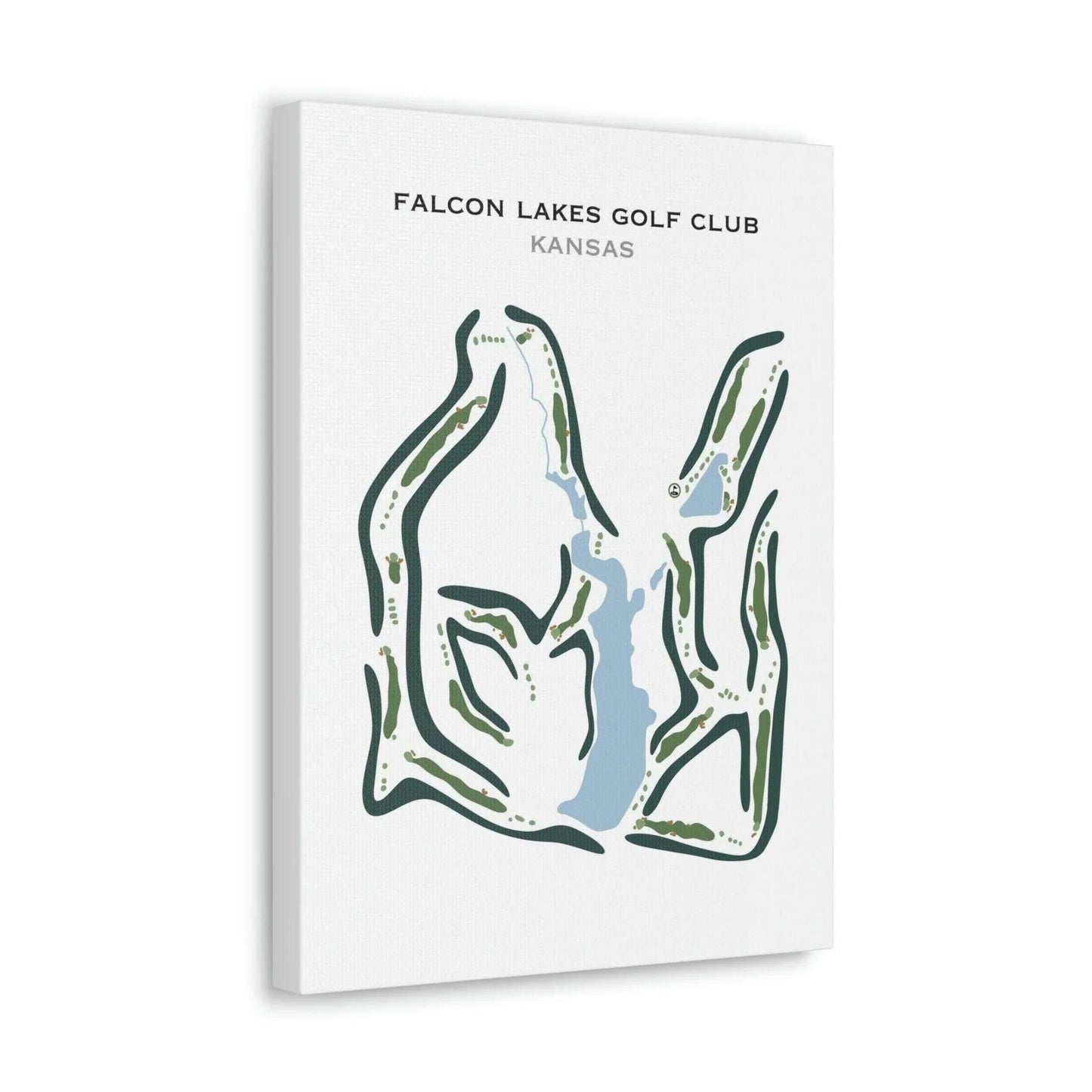 Falcon Lakes Golf Club, Kansas - Printed Golf Course