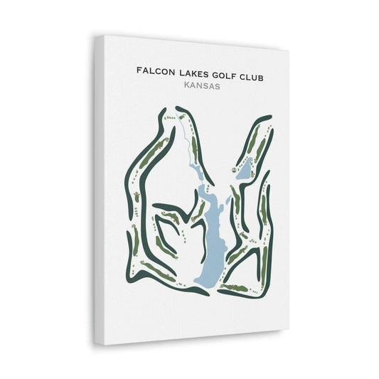Falcon Lakes Golf Club, Kansas - Printed Golf Course