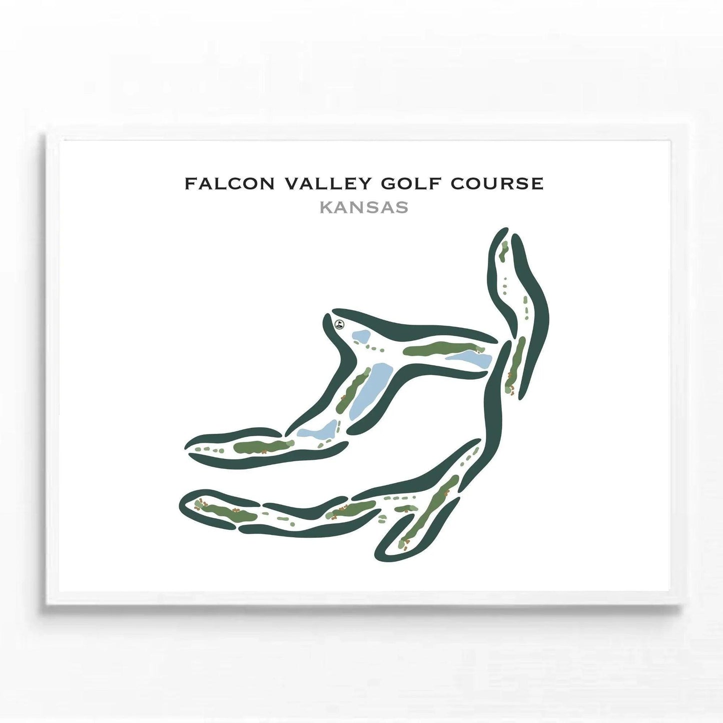 Falcon Valley Golf Course, Kansas - Printed Golf Course