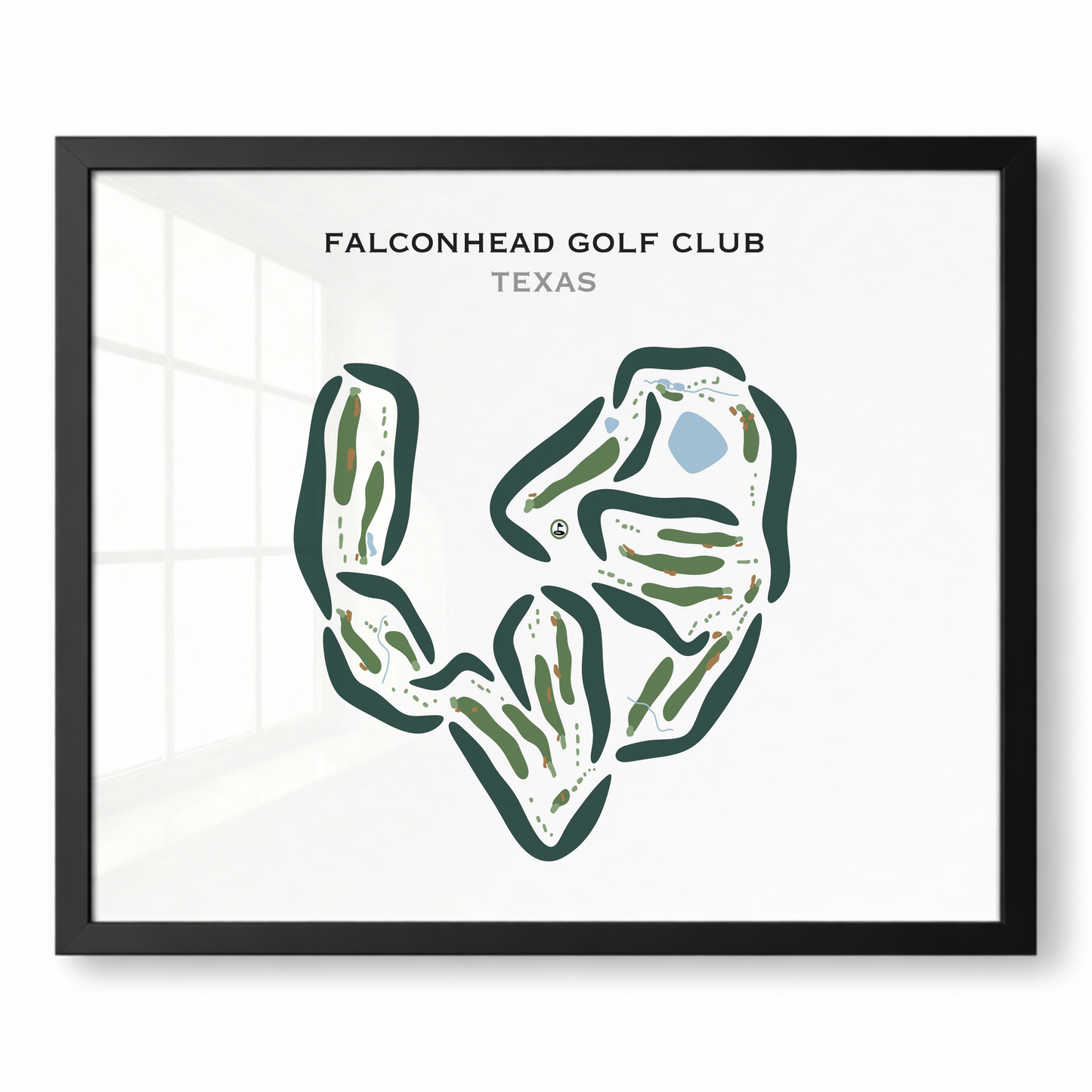 Falconhead Golf Club, Texas - Printed Golf Courses