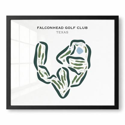 Falconhead Golf Club, Texas - Printed Golf Courses