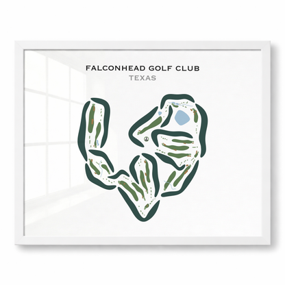 Falconhead Golf Club, Texas - Printed Golf Courses