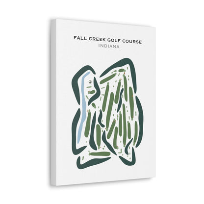 Fall Creek Golf Course, Indiana - Printed Golf Courses