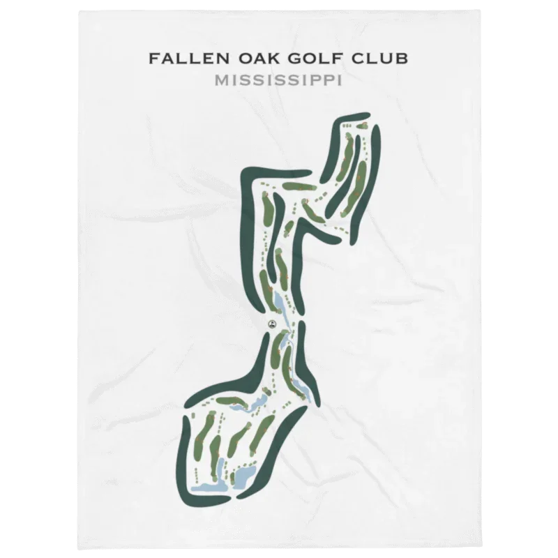 Fallen Oak Golf Club, Mississippi - Printed Golf Course