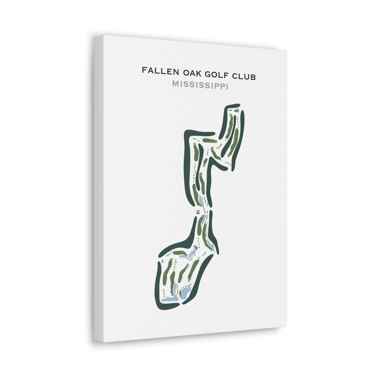 Fallen Oak Golf Club, Mississippi - Printed Golf Course