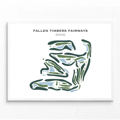 Fallen Timbers Fairways, Ohio - Printed Golf Course