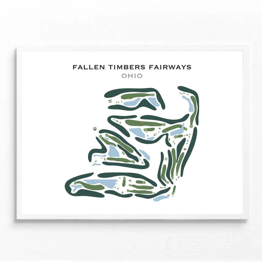 Fallen Timbers Fairways, Ohio - Printed Golf Course