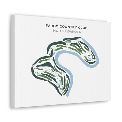 Fargo Country Club, North Dakota - Printed Golf Courses