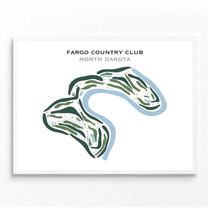 Fargo Country Club, North Dakota - Printed Golf Courses