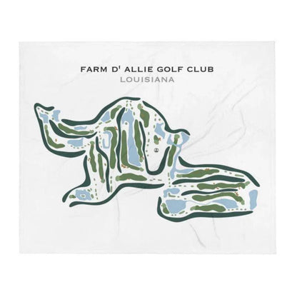 Farm d'Allie Golf Club, Louisiana - Printed Golf Courses
