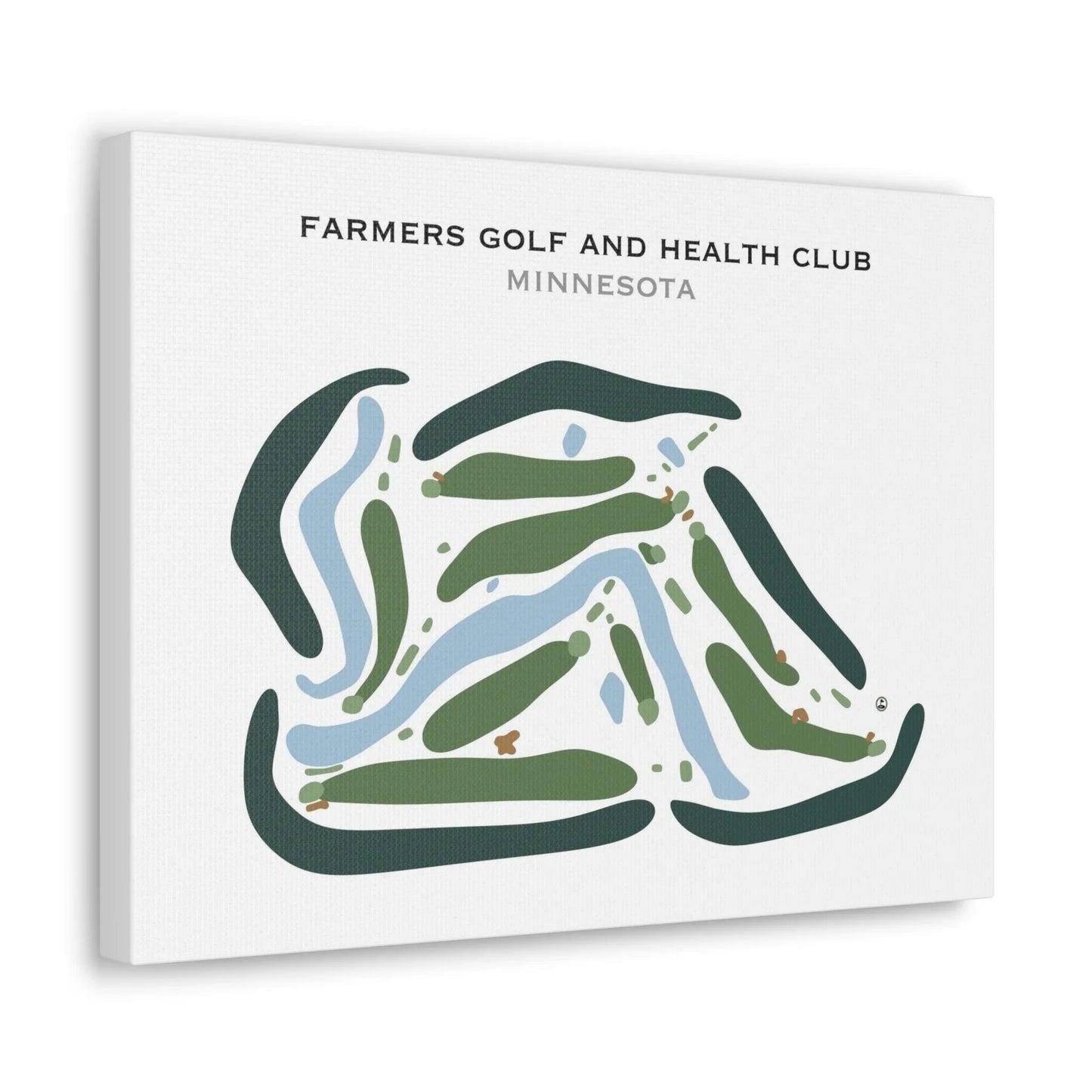 Farmers Golf & Health Club, Minnesota - Printed Golf Courses