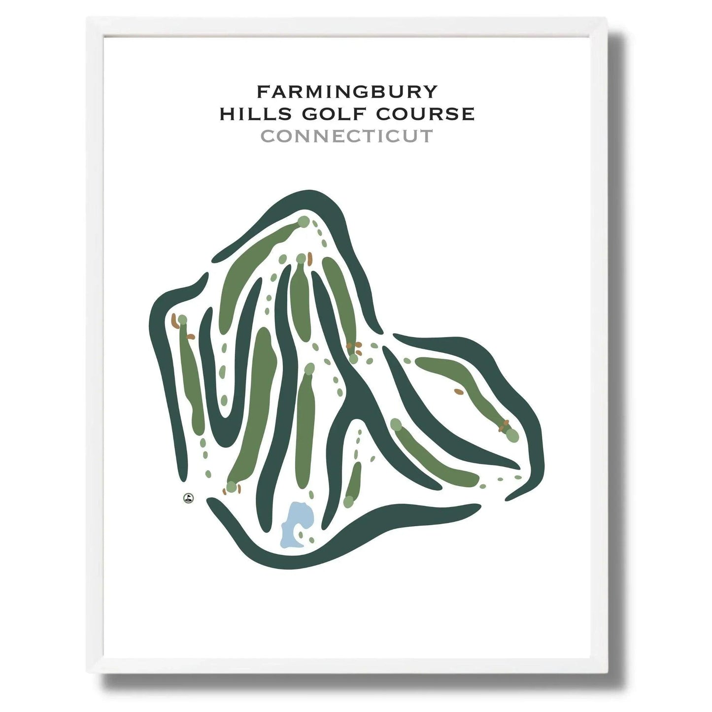 Farmingbury Hills Golf Course, Connecticut - Printed Golf Courses