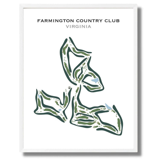 Farmington Country Club, Virginia - Printed Golf Courses