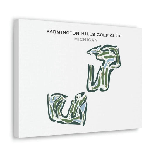 Farmington Hills Golf Club, Michigan - Printed Golf Courses