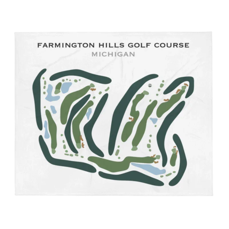 Farmington Hills Golf Course, Michigan - Printed Golf Courses