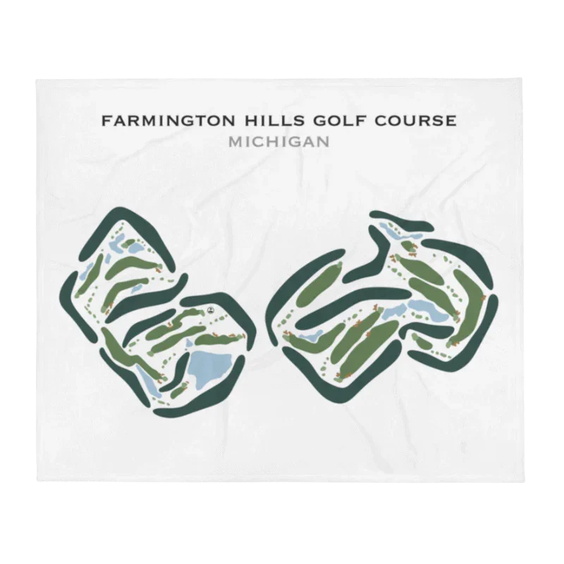 Farmington Hills Golf Course, Michigan (18 Hole) - Printed Golf Courses