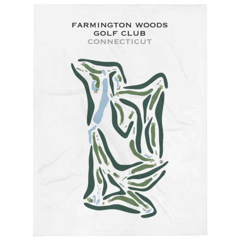 Farmington Woods Golf Club, Connecticut - Printed Golf Courses