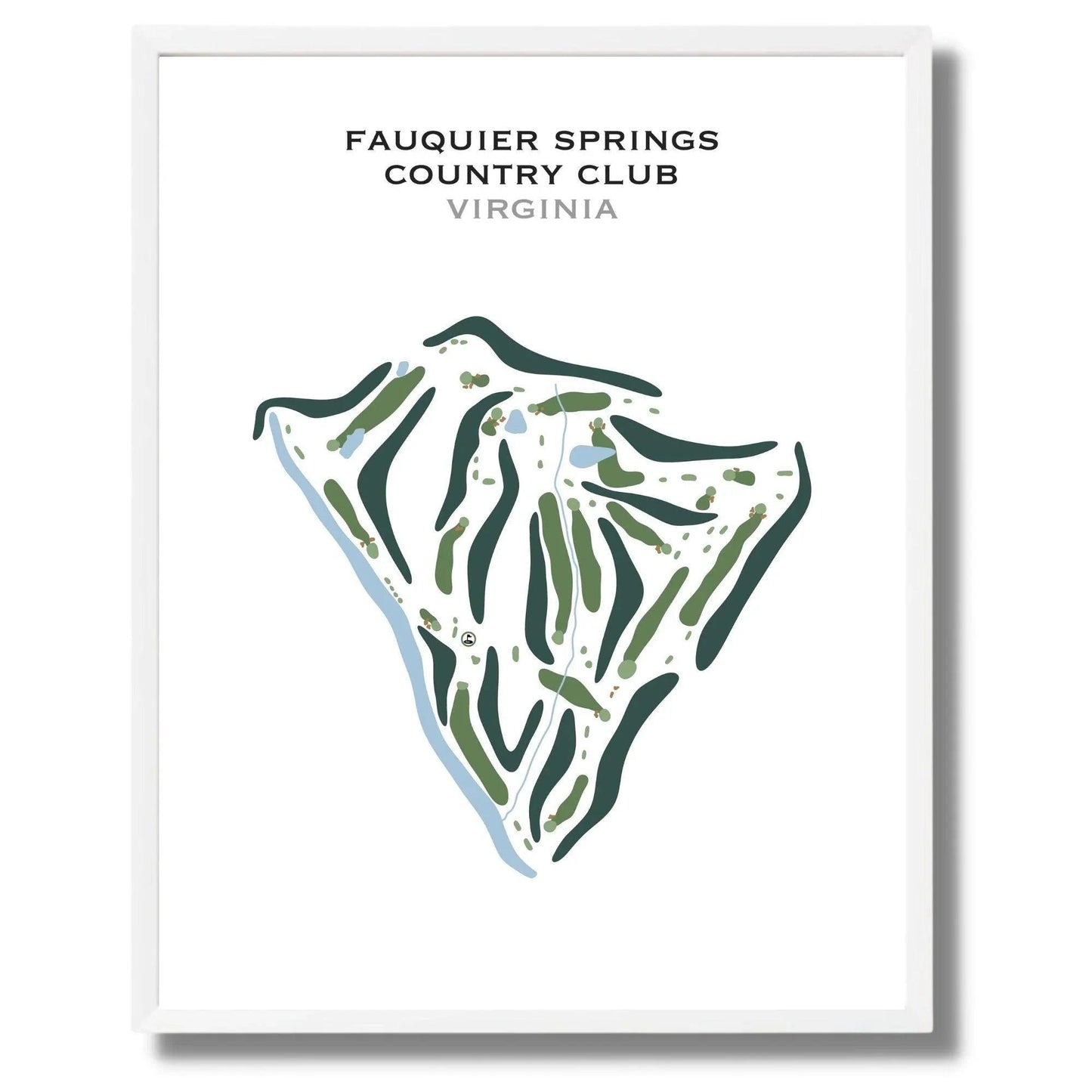 Fauquier Springs Country Club, Virginia - Printed Golf Course