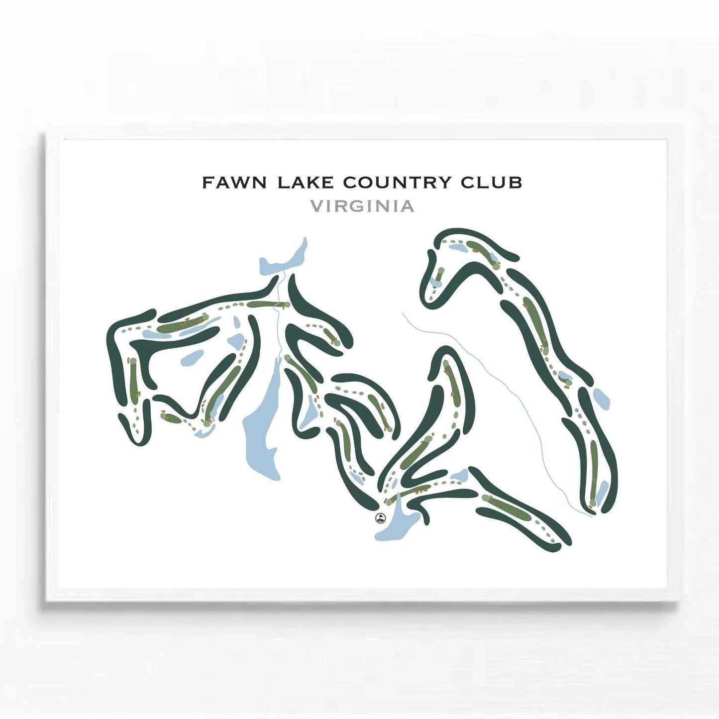 Fawn Lake Country Club, Virginia - Printed Golf Courses