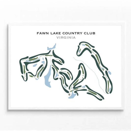 Fawn Lake Country Club, Virginia - Printed Golf Courses