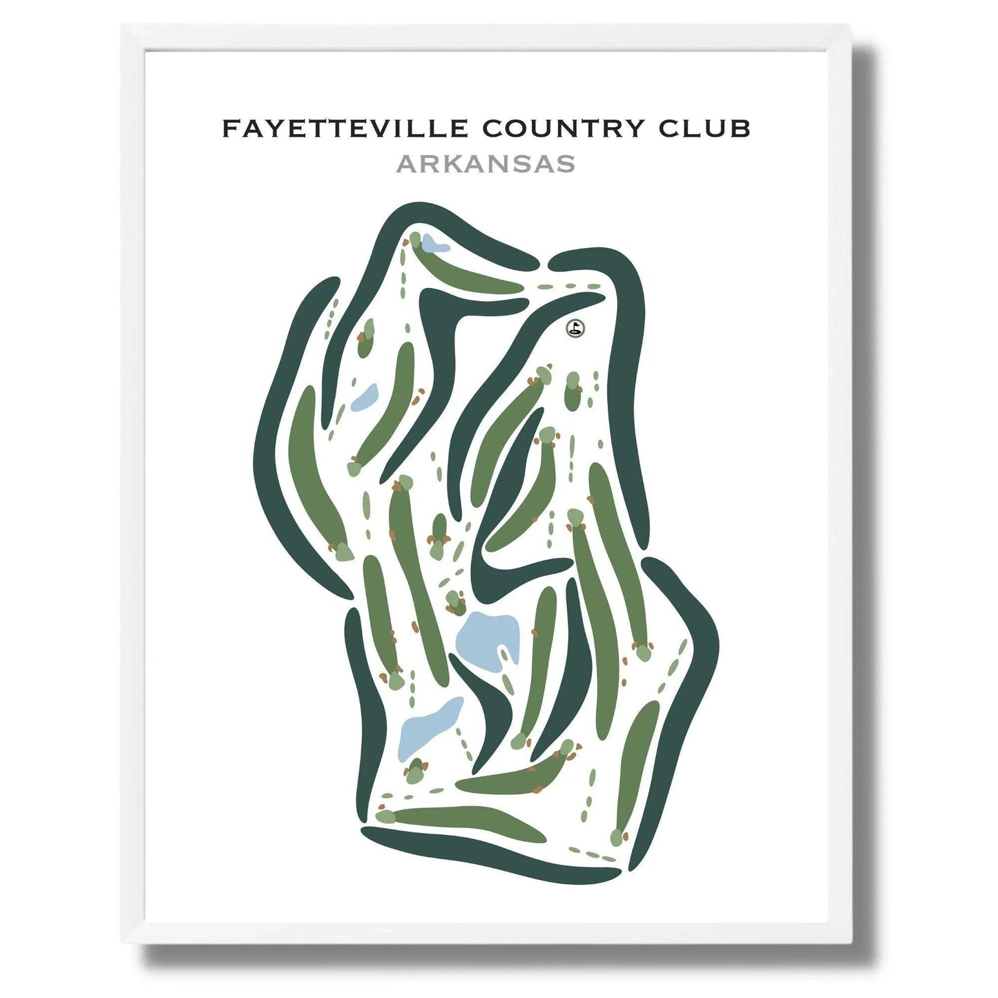 Fayetteville Country Club, Arkansas - Printed Golf Courses