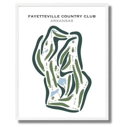 Fayetteville Country Club, Arkansas - Printed Golf Courses