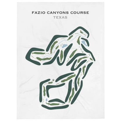 Fazio Canyons Golf Course, Texas - Printed Golf Courses