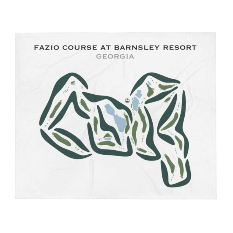 Fazio Course at Barnsley Resort, Georgia - Printed Golf Courses