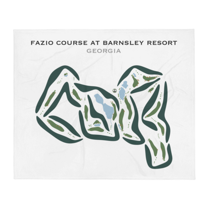 Fazio Course at Barnsley Resort, Georgia - Printed Golf Courses