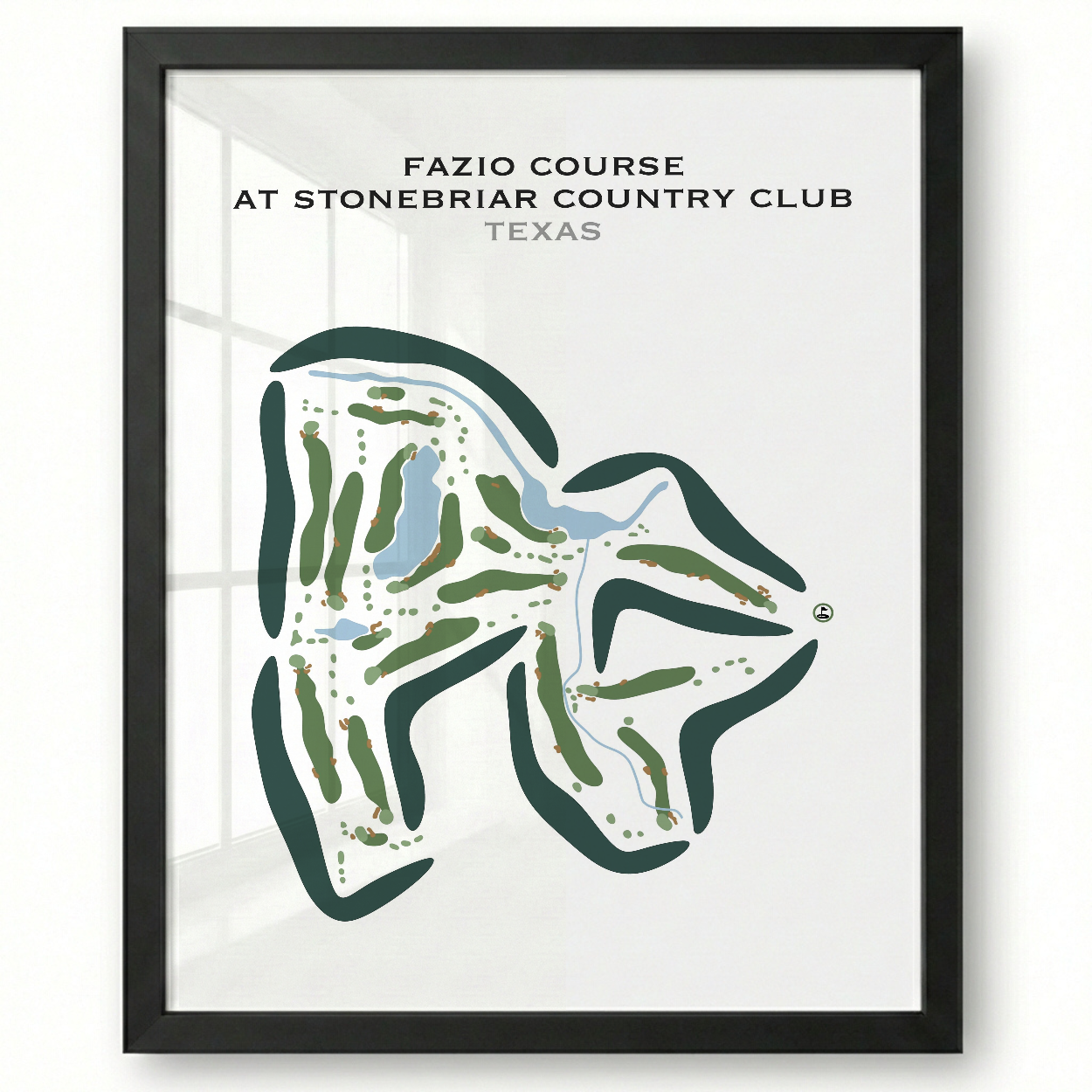 Fazio Course at Stonebriar Country Club, Texas - Printed Golf Courses