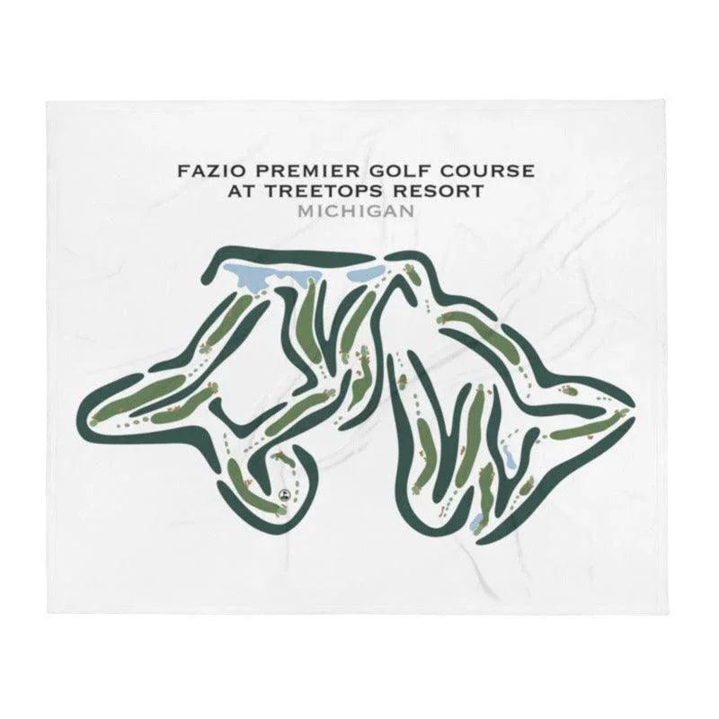 Fazio Premier Golf Course at Treetops Resort, Michigan - Printed Golf Courses