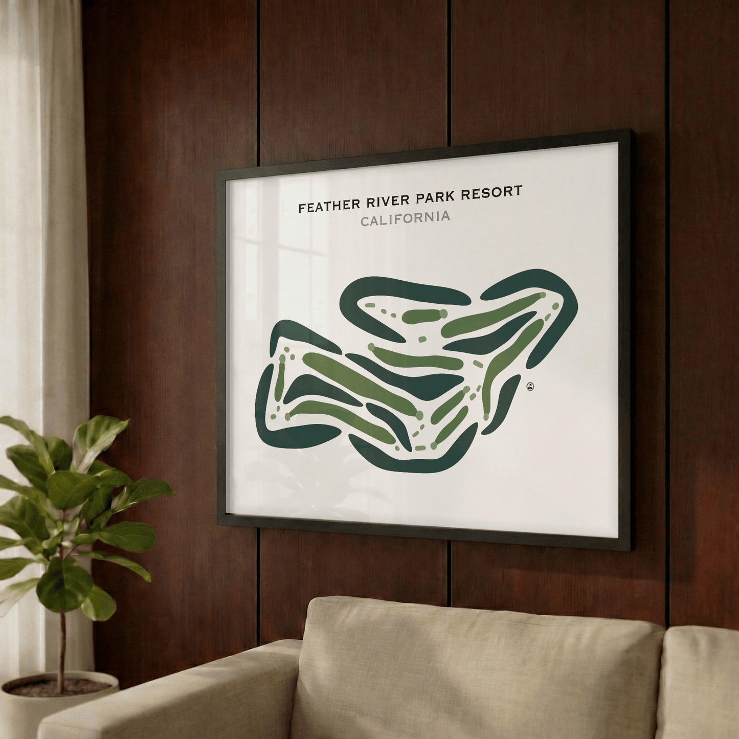 Feather River Park Resort, California - Printed Golf Course
