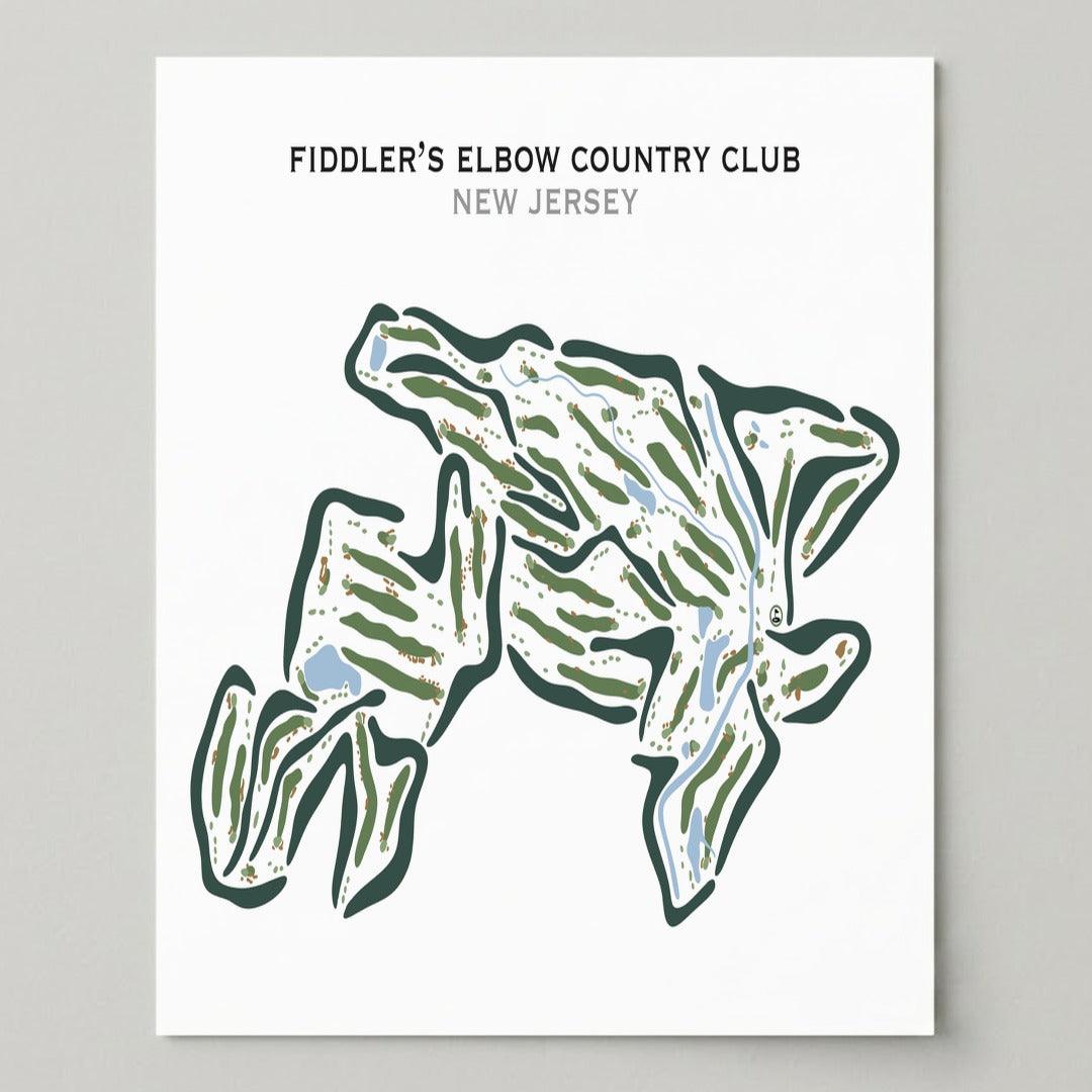 Fiddler's Elbow Country Club, New Jersey - Printed Golf Courses